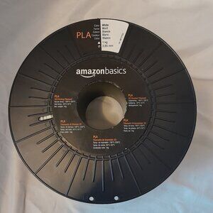 Amazon Basics white 3D Printer Printing Filament 1 kg 2,85 mm